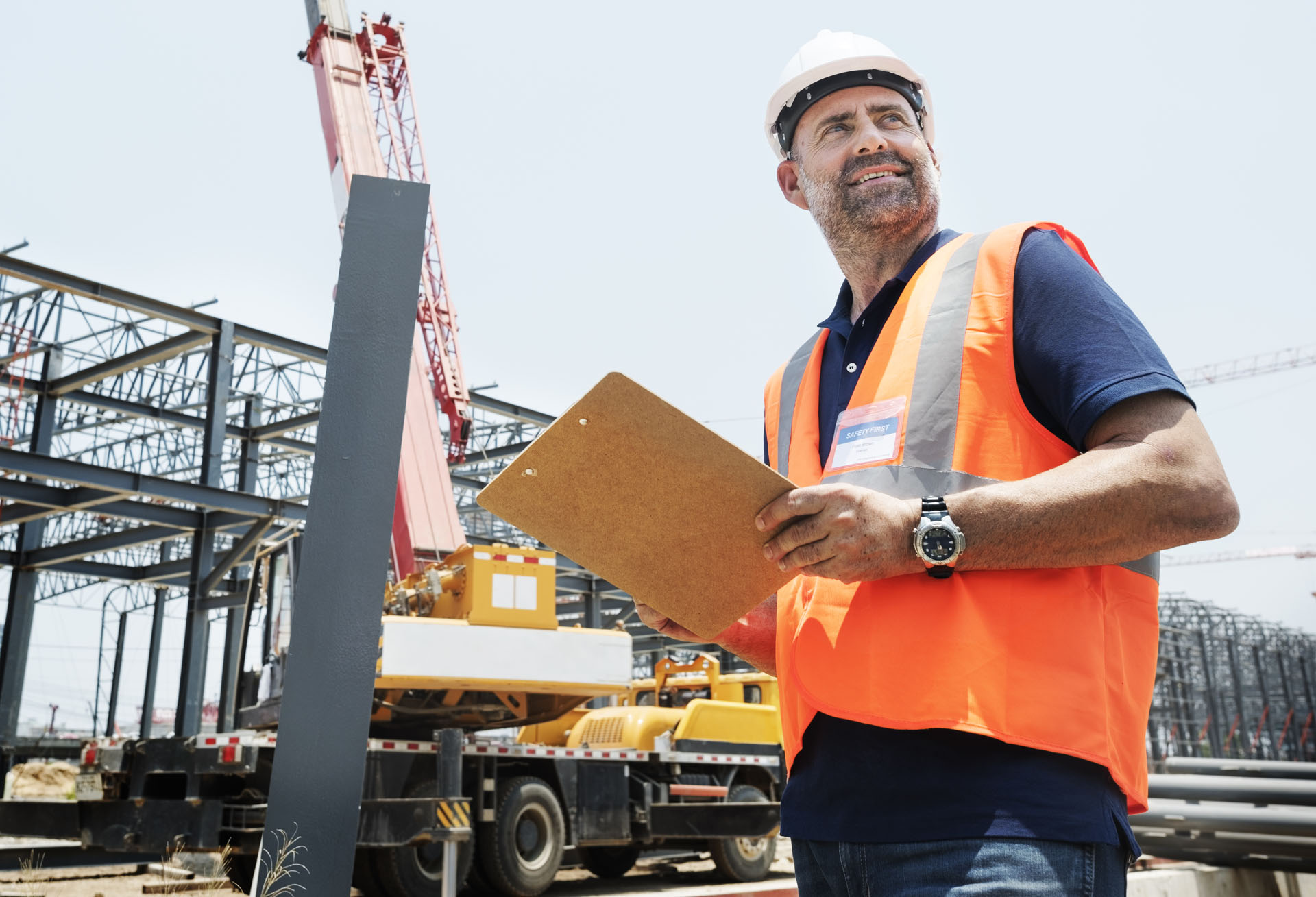 Architecture Construction Safety First Career Concept