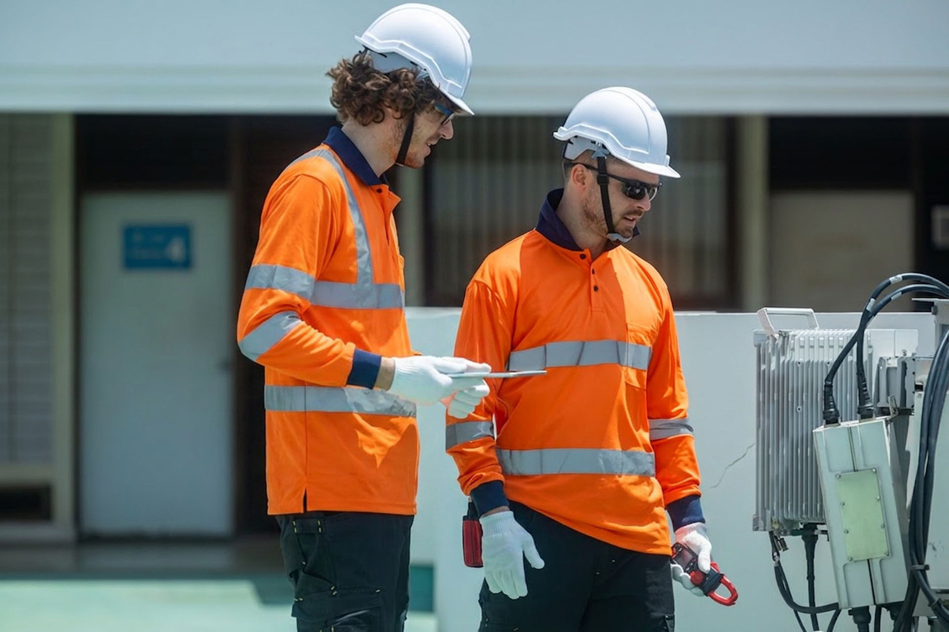 two men working in energy